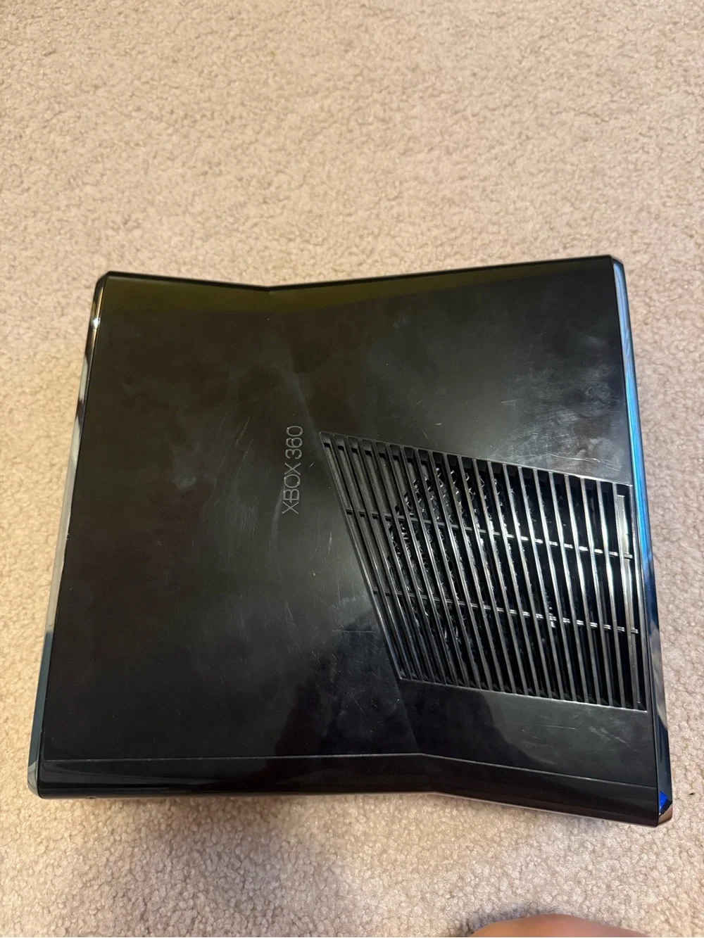 Microsoft Xbox 360 Console in Black with Silver Accents